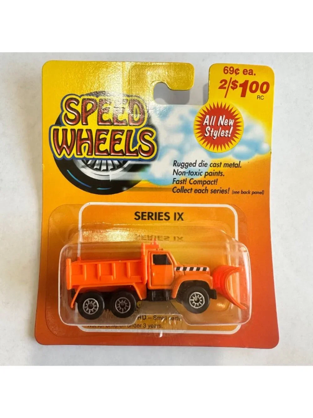 Maisto Speed Wheels 1:64 Construction Box Truck & Garbage Truck Lot of 6 on Card